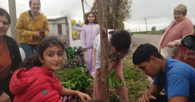 ONG ‘Grupo Porongos’ realizó plantación de árboles en el Merendero ‘Primavera’